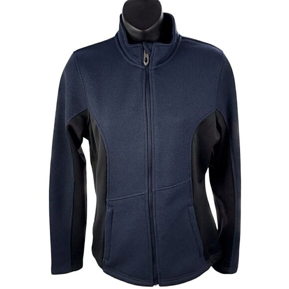 Spyder Full-Zip Sweater Fleece Jacket Frontier Navy Women’s M NWT 187335 GORP - Picture 1 of 9